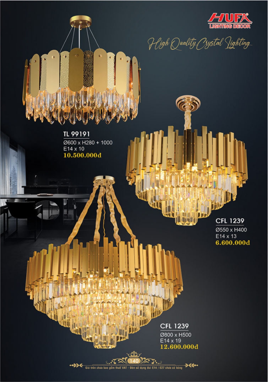 Bảng giá đèn trang trí HUFA